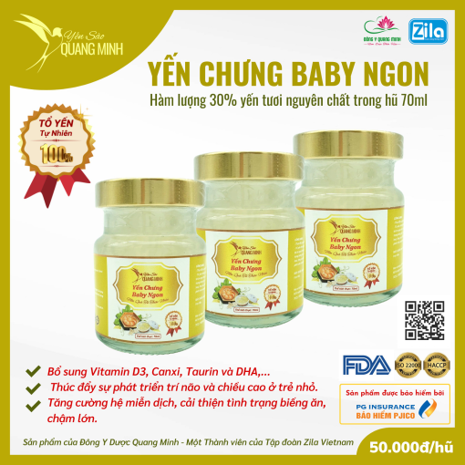 Yến Chưng Baby Ngon (30% tổ yến nguyên chất)