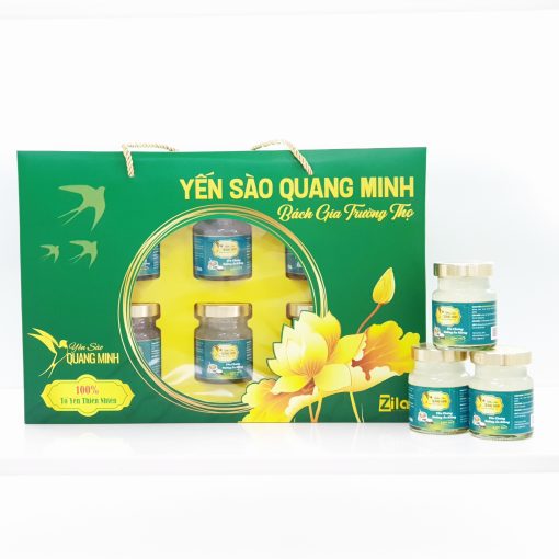 Set 6 hũ yến chưng đường ăn kiêng 30% tổ yến tươi nguyên chất