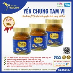 Yến chưng tam vị 35% tổ yến tươi nguyên chất