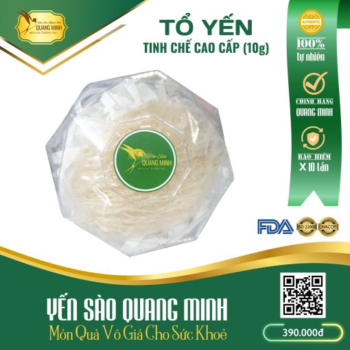 Tổ yến tinh chế cao cấp Quang Minh (10g)