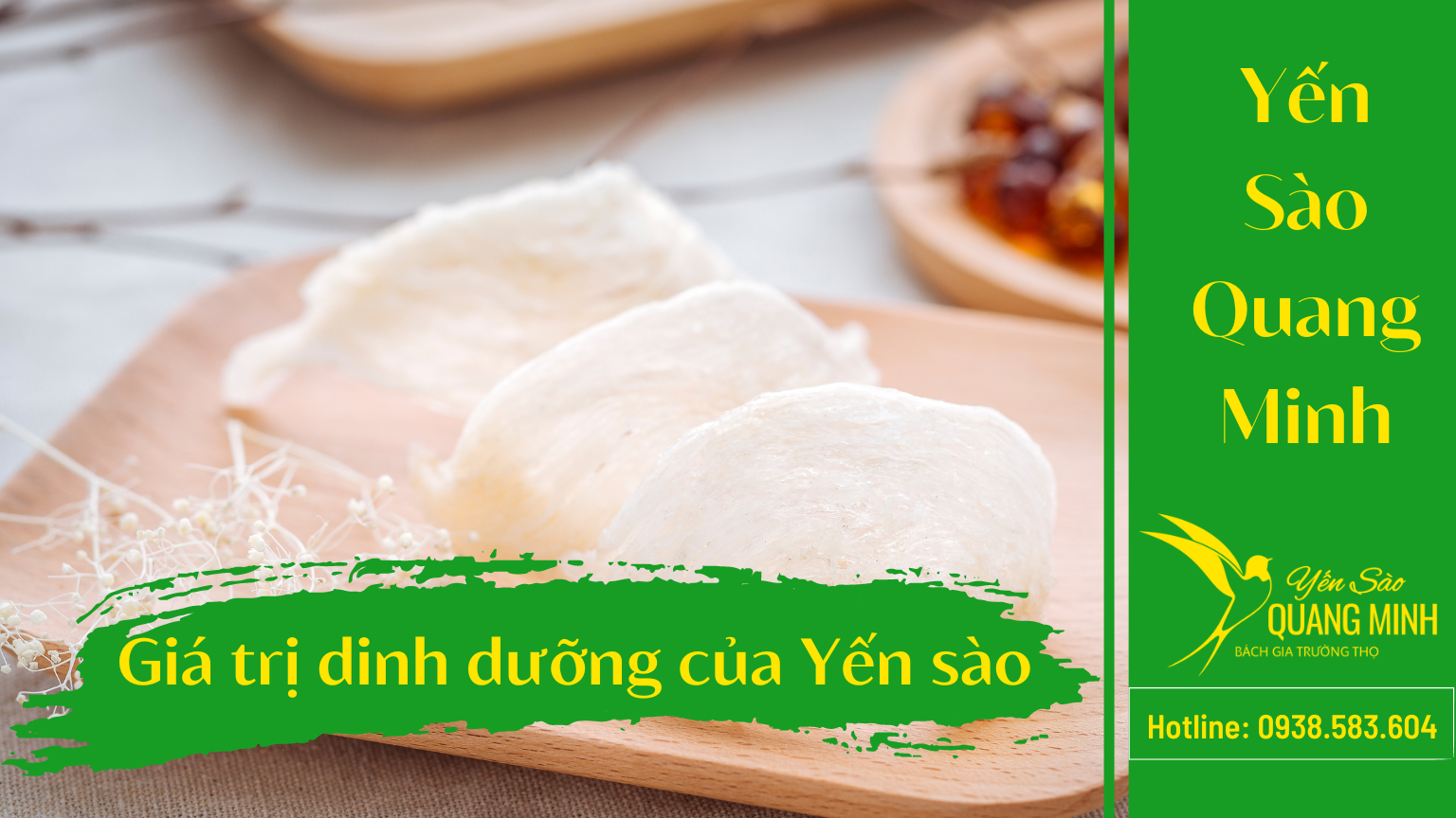 Thành phần dinh dưỡng có trong tổ yến