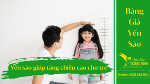 Yến Sào Có Giúp Tăng Chiều Cao Cho Trẻ Không?