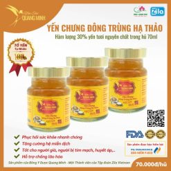 Yến chưng đông trùng hạ thảo 30%