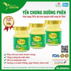 Yến chưng đường phèn 30% tổ yến tươi nguyên chất