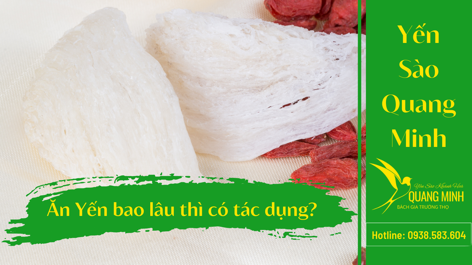 Ăn yến sào bao lâu thì có tác dụng