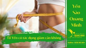 Tổ yến có tác dụng giảm cân không?