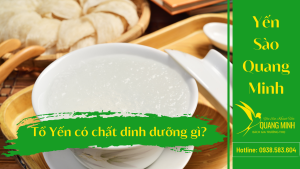 Tổ yến có chất dinh dưỡng gì?