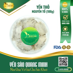 Yến thô nguyên tổ chưa nhặt lông 100g