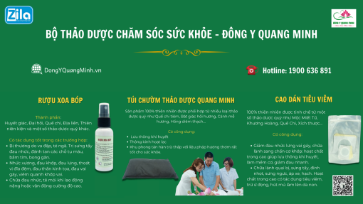 Bộ thảo dược chăm sóc sức khoẻ Quang Minh