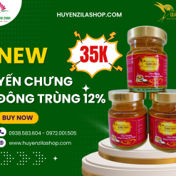 Yến chưng đông trùng hạ thảo 12% yến tươi nguyên chất